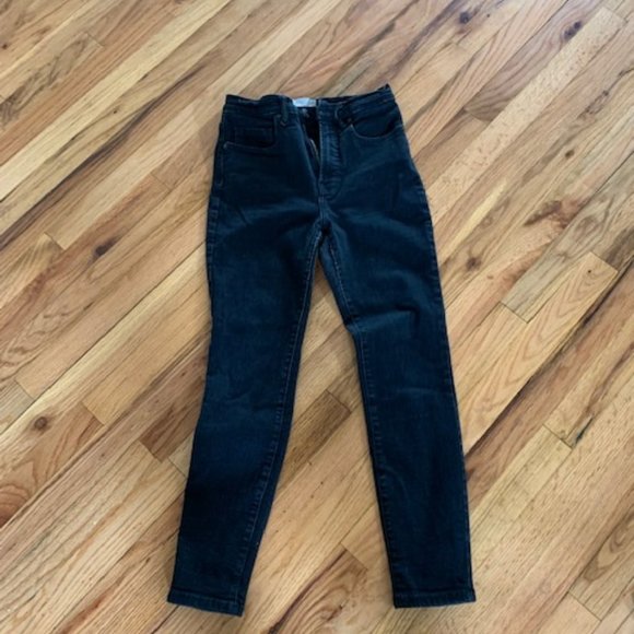 Everlane Jeans Everlane Black Denim Jeans Cropped Style Size 27